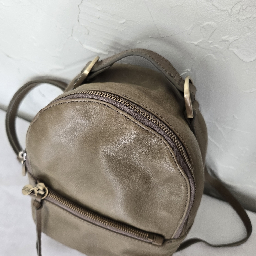 Hobo Leather Green Mini Backpack - image 8